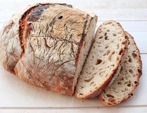 Recette Pain au levain naturel – Farine de blé Bio T65 – pour 500gr de farine